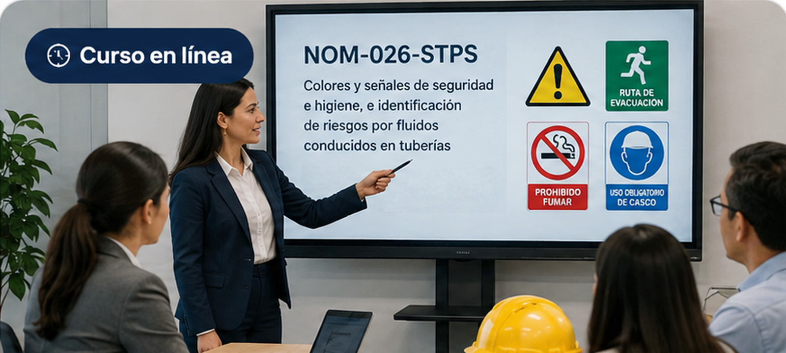 Curso en línea NOM-026-STPS sobre colores y señales de seguridad e higiene